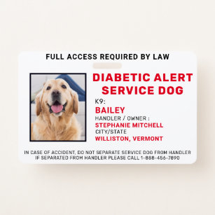 Service Dog Id Card Uk